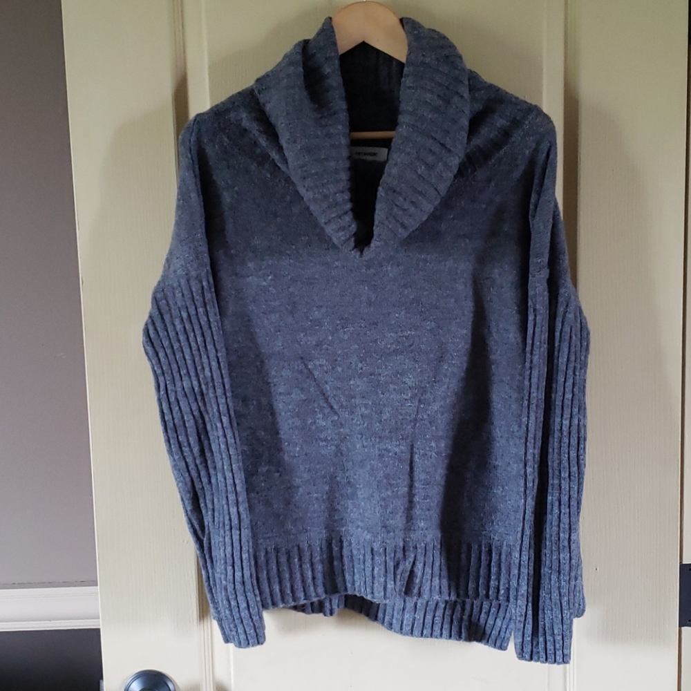 Gray Cowlneck Sweater